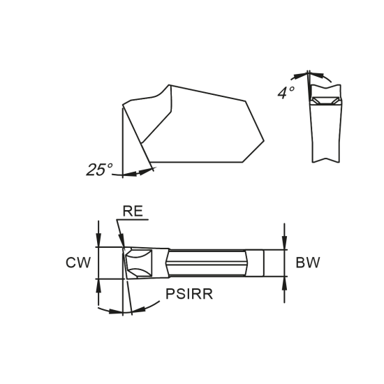 GRV INSERT GCMX-3R 4 PH5115 - DRW