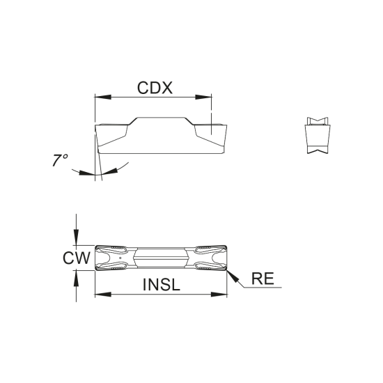 GRV INSERT GP0300B040-N02-MM PHP930 - DRW