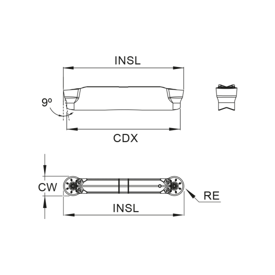 GRV INSERT MG0200A100-N02-PG PHL910 - DRW