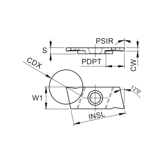 INSERT SAL11P100RN-P00 PH7920 - DRW
