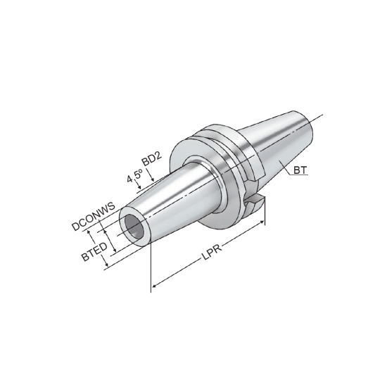 SHRINK FIT CHUCK BT30-SH16-090-D - DRW