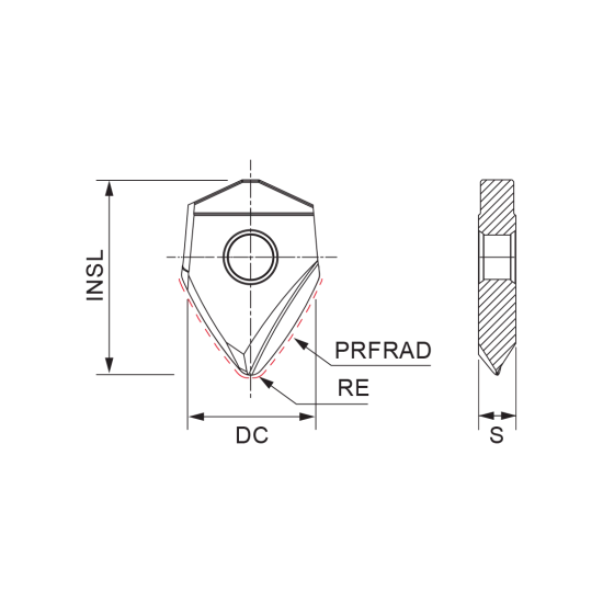 INSERT WCX-20 XT 2.0-50.0 PHF910 - DRW