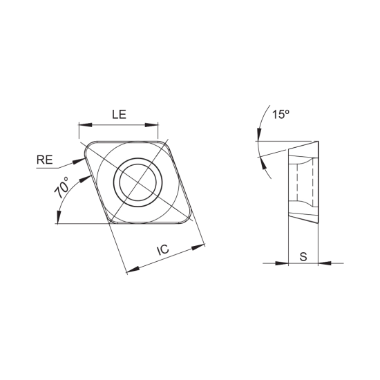 INSERT XDHW 10T310 PH6920 - DRW