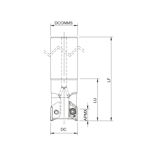 MILLING TOOL 020E76090-01-06-020150-B - DRW