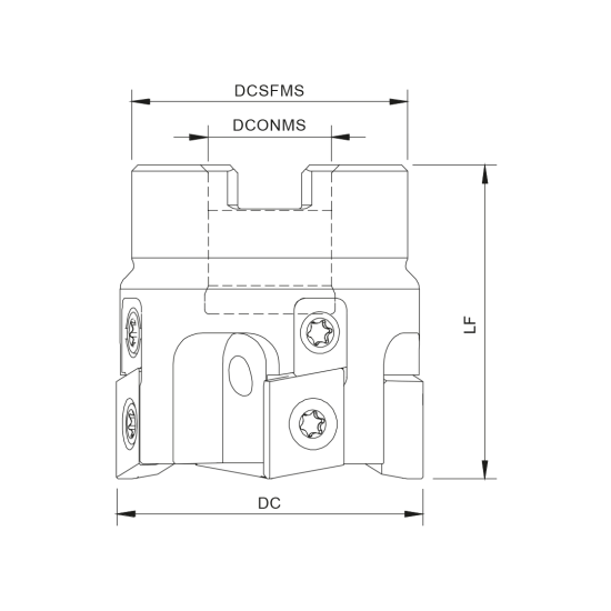 MILLING TOOL 125A72090-08-040063 - DRW
