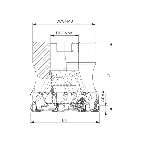 MILLING TOOL 050A49490-09-05-022040 - DRW