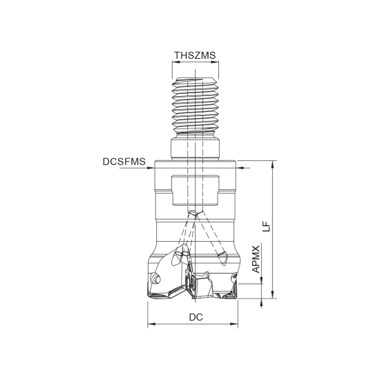MILLING TOOL 020R49490-03-05-M10028 - DRW