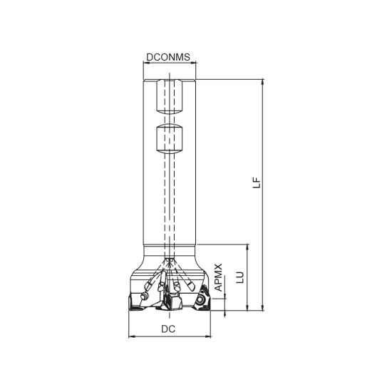 MILLING TOOL 050W49590-05-06-032140 - DRW