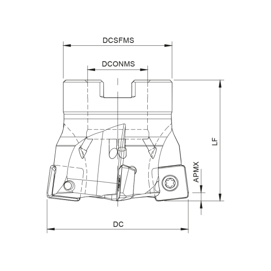 MILLING TOOL 125A06815-10-02-040063 - DRW
