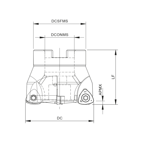 MILLING TOOL 063A50060-04-027050 - DRW