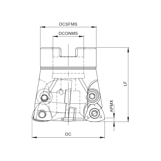 MILLING TOOL 052C50560-04-05-022053 - DRW
