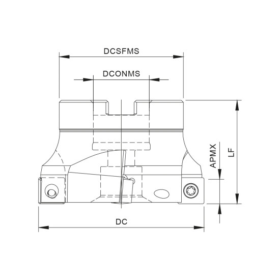 MILLING TOOL 080A06290-06-06-027050 - DRW