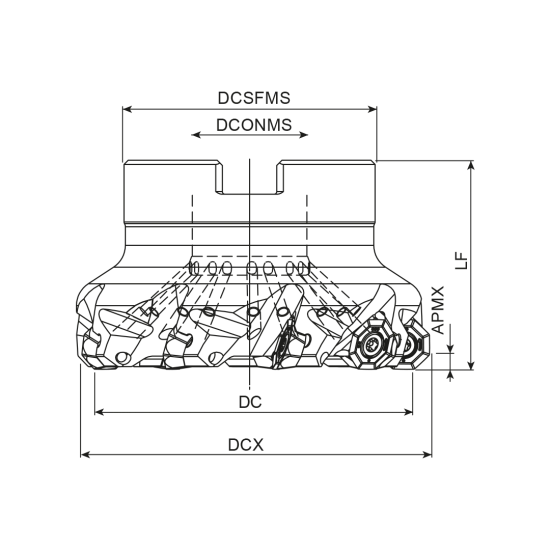MILLING TOOL 040A57045-04-18-016040 - DRW