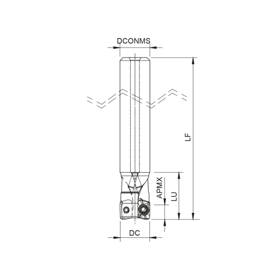 MILLING TOOL 016E20090-03-04-016090 - DRW
