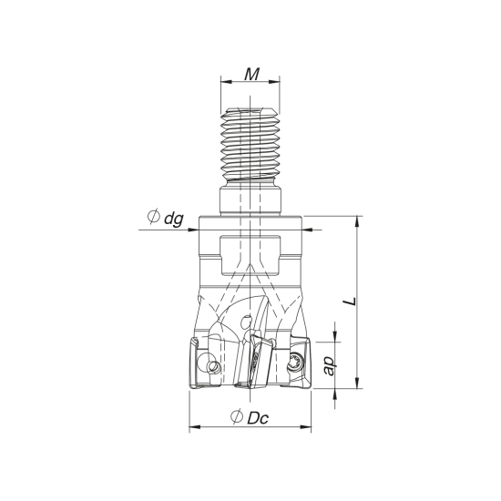 MILLING TOOL 025R17090-04-09-M12035 - DRW