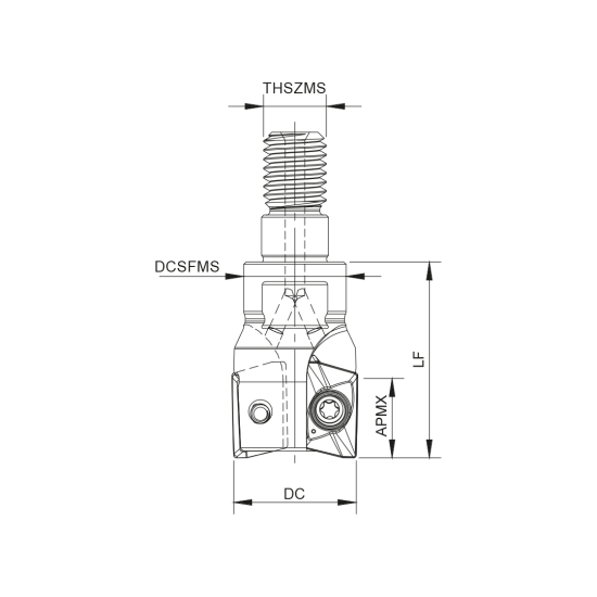 MILLING TOOL 020R20190-03-05-M10030 - DRW