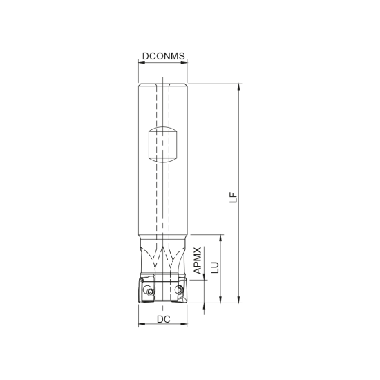 MILLING TOOL 040W18090-04-08-032200 - DRW
