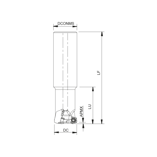 MILLING TOOL 040E06320-05-14-032180 - DRW