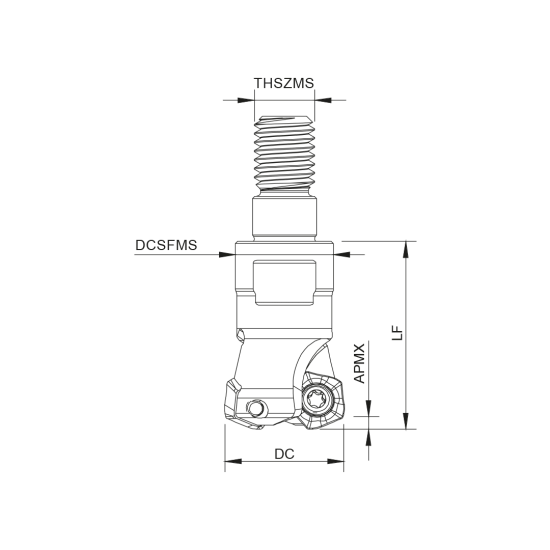 MILLING TOOL 035R06320-05-14-M16035 - DRW