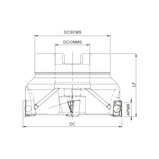 MILLING TOOL 080A17190-08-07-027050 - DRW