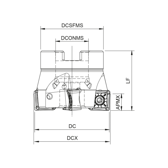 MILLING TOOL 080A28088-07-06-027050 - DRW