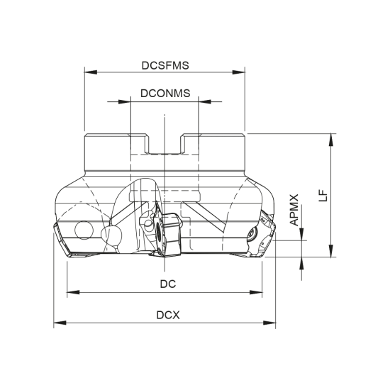 MILLING TOOL 160A90260-14-07-U040063 - DRW