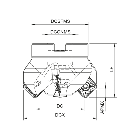 MILLING TOOL 100A91245-07-06-032063 - DRW