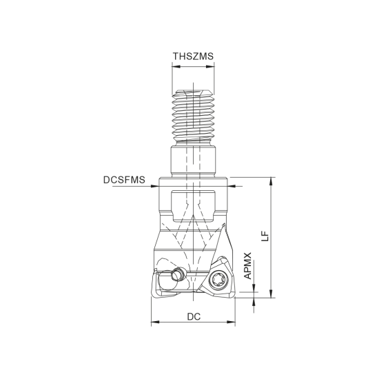 MILLING TOOL 035R45095-03-06-M16035 - DRW
