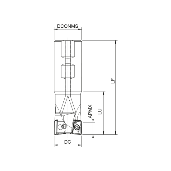 MILLING TOOL 014W17190-01-06-016090 - DRW