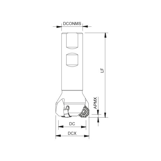 MILLING TOOL 040W90845-04-06-032110 - DRW