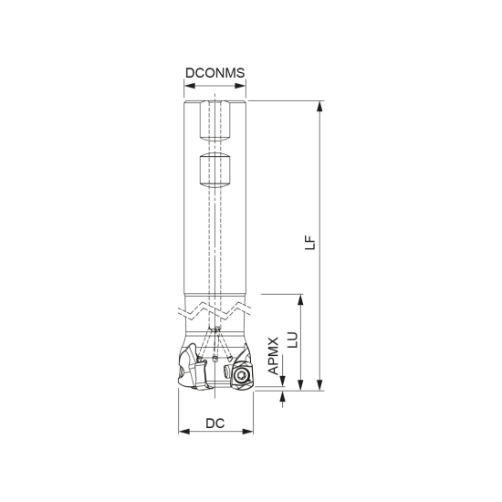 MILLING TOOL 035W16420-02-07-032150 - DRW