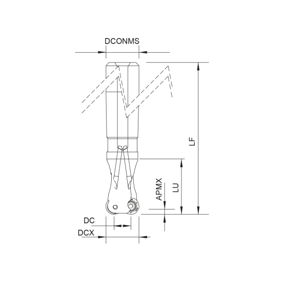 MILLING TOOL 032E34190-04-05-032200 - DRW