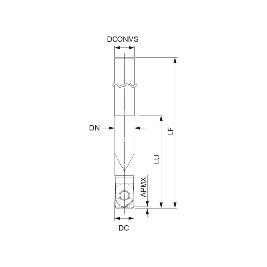 MILLING TOOL 008E62090-02-U008100-035 - DRW