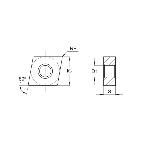 INSERT CNMG 120416-ST PH6705 - DRW