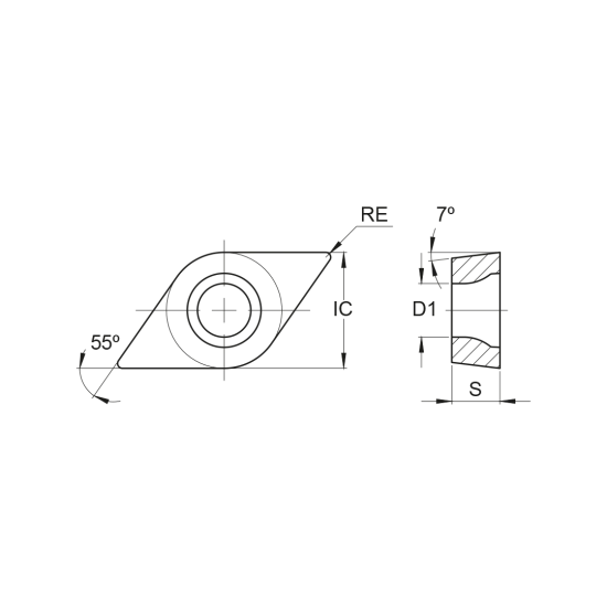 INSERT DCGT 11T304-FSF PHH920 - DRW