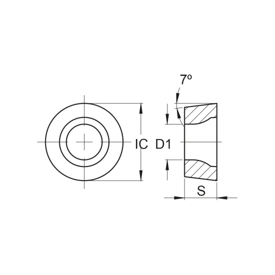 INSERT RCMT 2507M0-RF PH2G125 - DRW