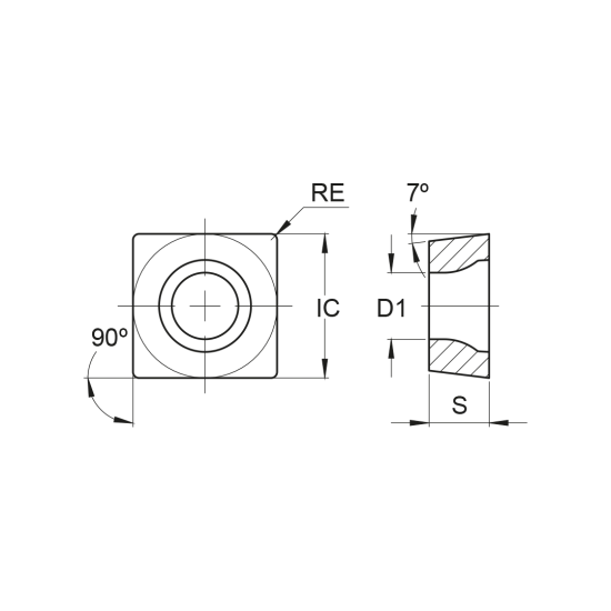 INSERT SCMT 09T304-MP PH2G115 - DRW