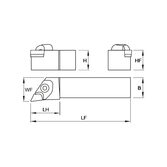 TOOLHOLDER CKJN R 2020 K16 - DRW