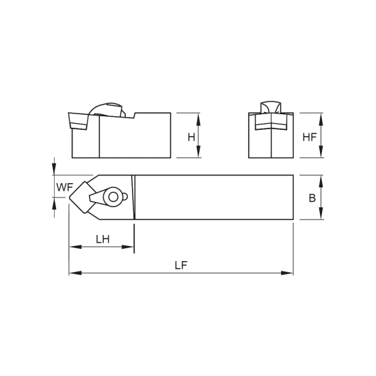 TOOLHOLDER CSDP N 1010 E09 - DRW