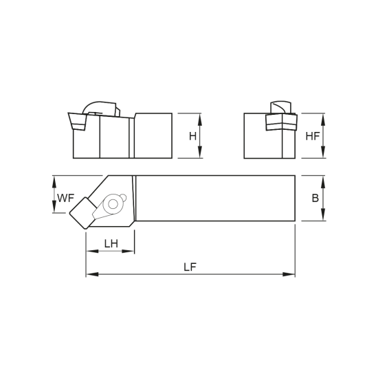 TOOLHOLDER CSSP L 1616 H09 - DRW