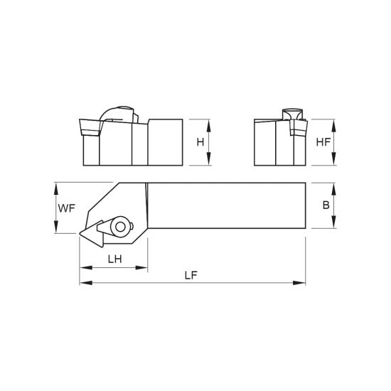 TOOLHOLDER CTTP L 1010 E09 - DRW