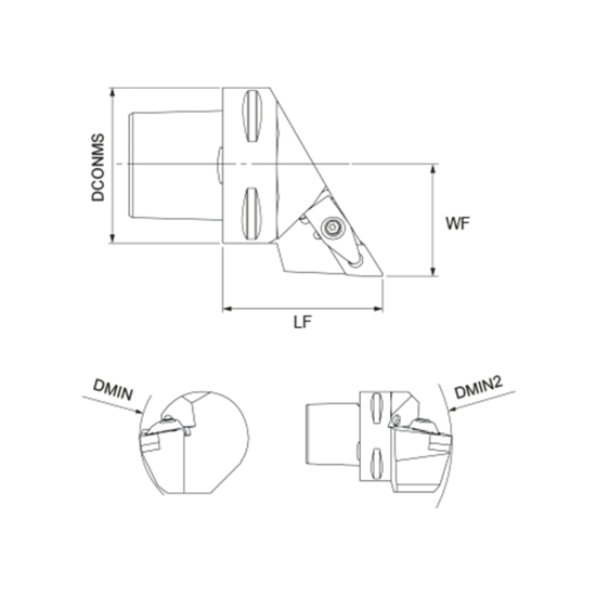 TOOLHOLDER PSC63-DDJNL45065-15 - DRW