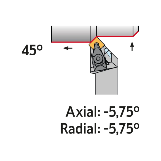 TOOLHOLDER DSSN R 2525 M12-A