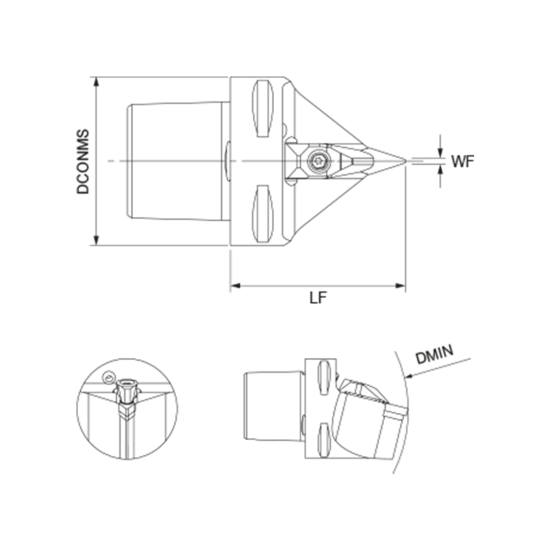 TOOLHOLDER PSC40-DVVNN00062-16 - DRW