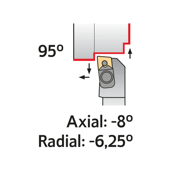 TOOLHOLDER MCLN L 2525 M12-K