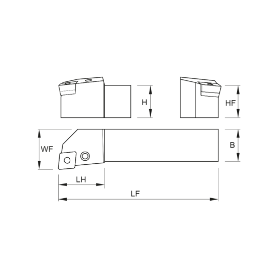 TOOLHOLDER PCLN L 5050 T19 - DRW