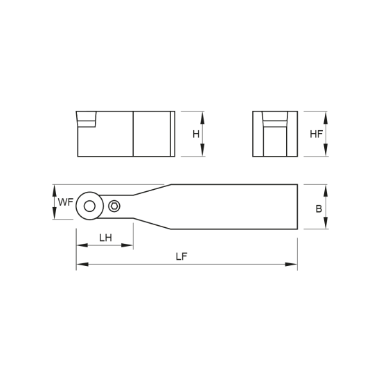 TOOLHOLDER PRDC N 4040 S20 - DRW