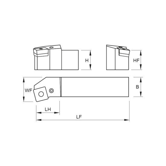 TOOLHOLDER PSKN L 4040 S19 - DRW