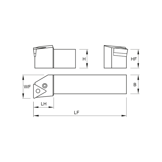 TOOLHOLDER PTFN R 3225 P16 - DRW