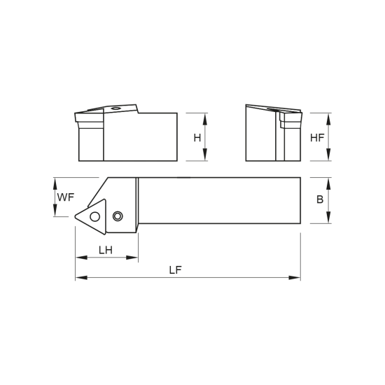 TOOLHOLDER PTTN L 1616 H16 - DRW